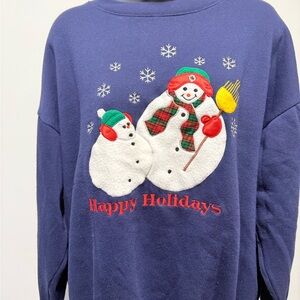 vintage Happy Holidays Christmas sweatshirt